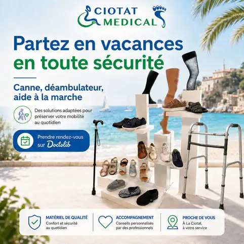 Canne, d�ambulateur, aide � la marche : partez en vacances en toute s�curit�