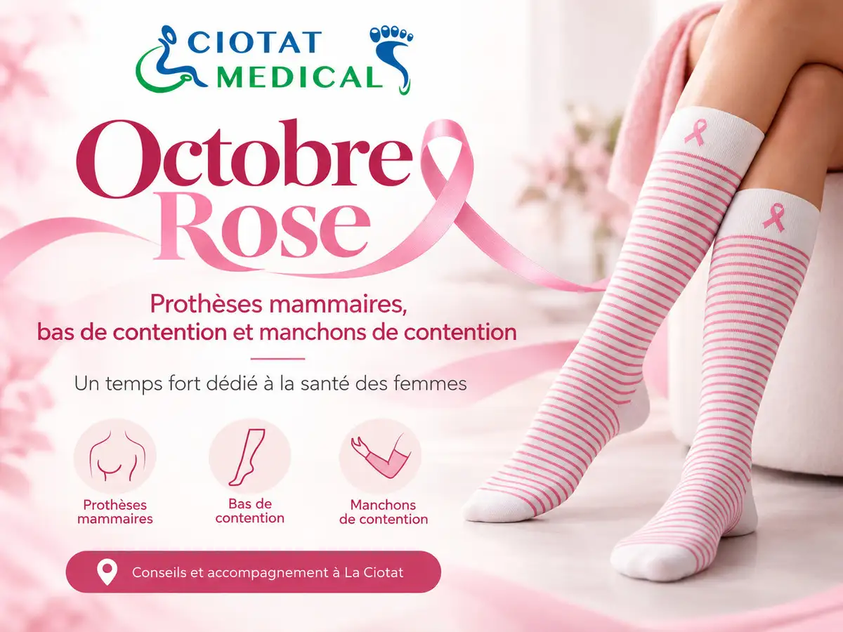 Octobre Rose : proth�ses mammaires, bas de contention et manchons de contention